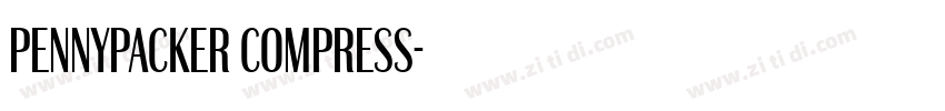 Pennypacker Compress字体转换